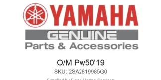 O/M Pw50'19 - Genuine Yamaha Product available at Flood Marine
