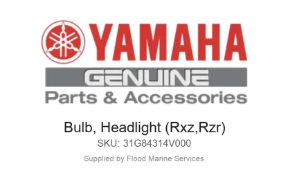 Bulb, Headlight (Rxz,Rzr) - Genuine Yamaha Product available at Flood Marine