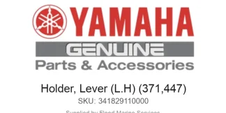 Holder, Lever (L.H) (371,447) - Genuine Yamaha Product available at Flood Marine