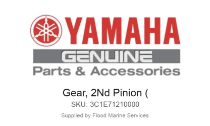 Gear, 2Nd Pinion ( - Genuine Yamaha Product available at Flood Marine
