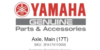 Axle, Main (17T) - Genuine Yamaha Product available at Flood Marine