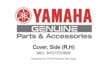 Cover, Side (R,H) - Genuine Yamaha Product available at Flood Marine
