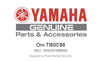 Om-Tt600'88 - Genuine Yamaha Product available at Flood Marine