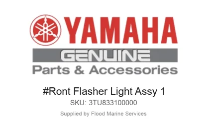 #Ront Flasher Light Assy 1 - Genuine Yamaha Product available at Flood Marine