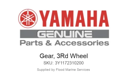Gear, 3Rd Wheel - Genuine Yamaha Product available at Flood Marine