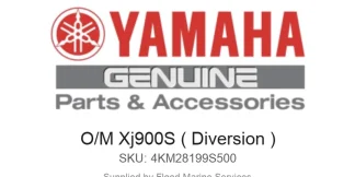 O/M Xj900S ( Diversion ) - Genuine Yamaha Product available at Flood Marine