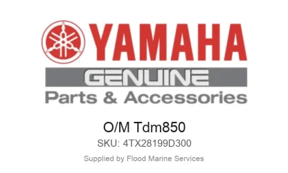 O/M Tdm850 - Genuine Yamaha Product available at Flood Marine