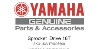 Sprocket  Drive 16T - Genuine Yamaha Product available at Flood Marine