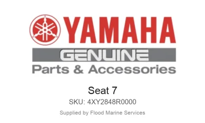 Seat 7 - Genuine Yamaha Product available at Flood Marine