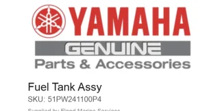 Fuel Tank Assy – Genuine Yamaha Product available at Flood Marine
