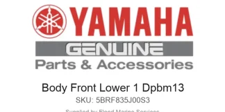 Body Front Lower 1 Dpbm13 - Genuine Yamaha Product available at Flood Marine