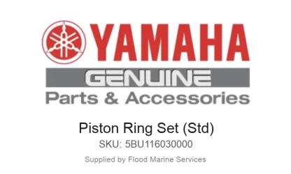 Piston Ring Set (Std) - Genuine Yamaha Product available at Flood Marine
