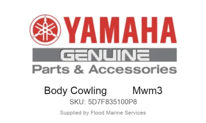 Body Cowling         Mwm3 - Genuine Yamaha Product available at Flood Marine