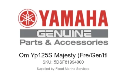 Om Yp125S Majesty (Fre/Ger/Itl - Genuine Yamaha Product available at Flood Marine