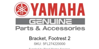 Bracket, Footrest 2 - Genuine Yamaha Product available at Flood Marine