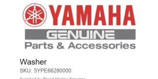 Washer – Genuine Yamaha Product available at Flood Marine