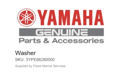 Washer – Genuine Yamaha Product available at Flood Marine