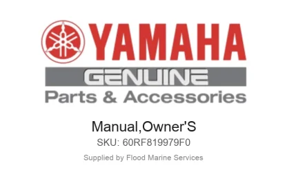 Manual,Owner'S - Genuine Yamaha Product available at Flood Marine