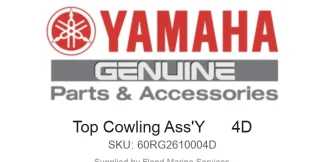 Top Cowling Ass'Y      4D - Genuine Yamaha Product available at Flood Marine