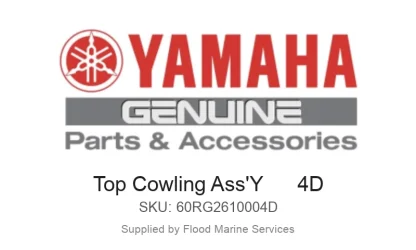 Top Cowling Ass'Y      4D - Genuine Yamaha Product available at Flood Marine