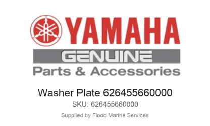 Washer Plate 626455660000 - Genuine Yamaha Product available at Flood Marine