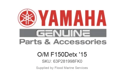 O/M F150Detx '15 - Genuine Yamaha Product available at Flood Marine