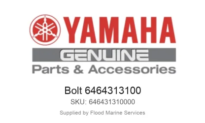 Bolt 6464313100 - Genuine Yamaha Product available at Flood Marine
