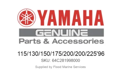 115/130/150/175/200/200/225'96 - Genuine Yamaha Product available at Flood Marine