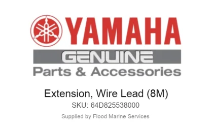 Extension, Wire Lead (8M) - Genuine Yamaha Product available at Flood Marine