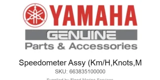 Speedometer Assy (Km/H,Knots,M - Genuine Yamaha Product available at Flood Marine