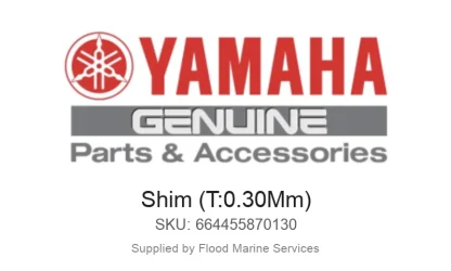 Shim (T:0.30Mm) - Genuine Yamaha Product available at Flood Marine