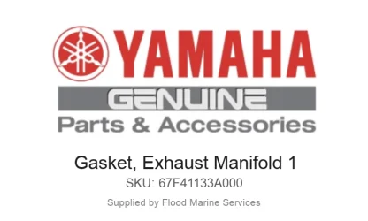 Gasket, Exhaust Manifold 1 - Genuine Yamaha Product available at Flood Marine
