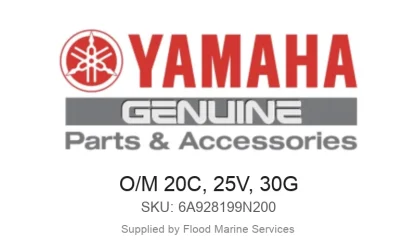 O/M 20C, 25V, 30G - Genuine Yamaha Product available at Flood Marine