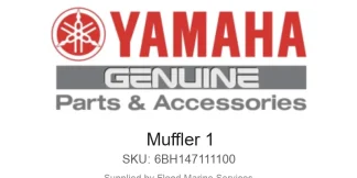 Muffler 1 - Genuine Yamaha Product available at Flood Marine