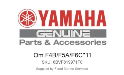 Om F4B/F5A/F6C''11 - Genuine Yamaha Product available at Flood Marine