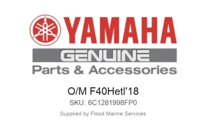 O/M F40Hetl'18 - Genuine Yamaha Product available at Flood Marine