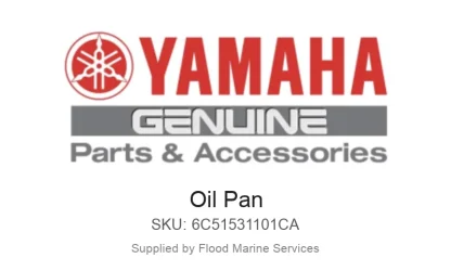 Oil Pan - Genuine Yamaha Product available at Flood Marine