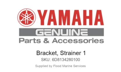 Bracket, Strainer 1 - Genuine Yamaha Product available at Flood Marine