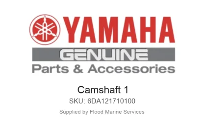 Camshaft 1 - Genuine Yamaha Product available at Flood Marine