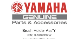 Brush Holder Ass'Y - Genuine Yamaha Product available at Flood Marine