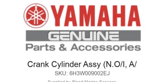Crank Cylinder Assy (N.O/I, A/ - Genuine Yamaha Product available at Flood Marine