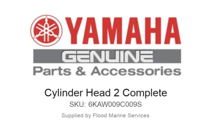 Cylinder Head 2 Complete - Genuine Yamaha Product available at Flood Marine