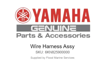 Wire Harness Assy - Genuine Yamaha Product available at Flood Marine