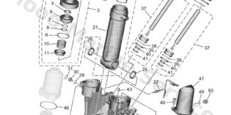 Genuine Yamaha 6KNW43820000 - Trim piston kit - Supplied by Flood Marine