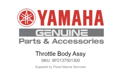 Throttle Body Assy - Genuine Yamaha Product available at Flood Marine
