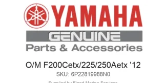 O/M F200Cetx/225/250Aetx '12 - Genuine Yamaha Product available at Flood Marine