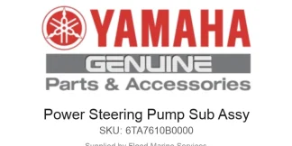 Power Steering Pump Sub Assy - Genuine Yamaha Product available at Flood Marine