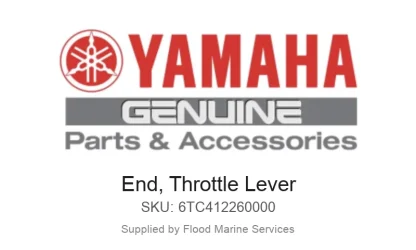 End, Throttle Lever - Genuine Yamaha Product available at Flood Marine