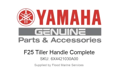 F25 Tiller Handle Complete - Genuine Yamaha Product available at Flood Marine