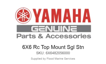 6X6 Rc Top Mount Sgl Stn - Genuine Yamaha Product available at Flood Marine